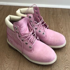 Pink Timberland Boots